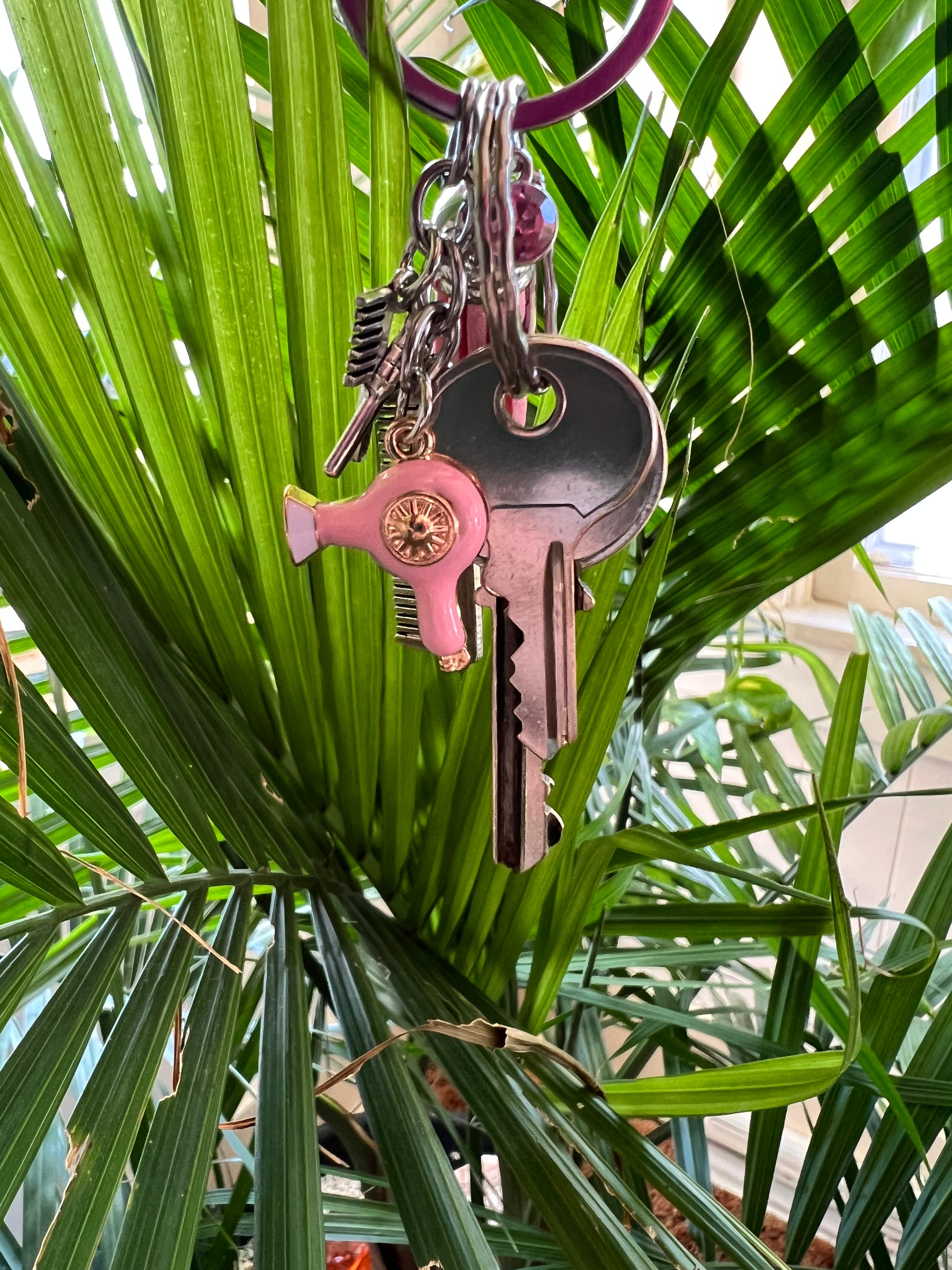 Salon Tools Charm Tassel Hairstylist Keychain